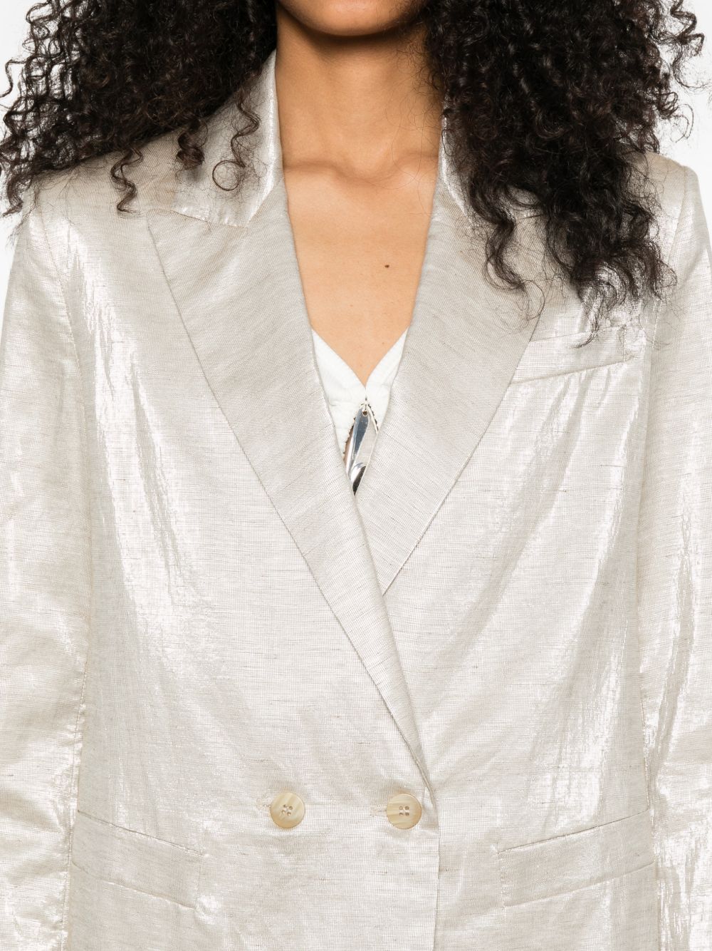 Forte Forte Women Linen Double-Breasted Jacket
