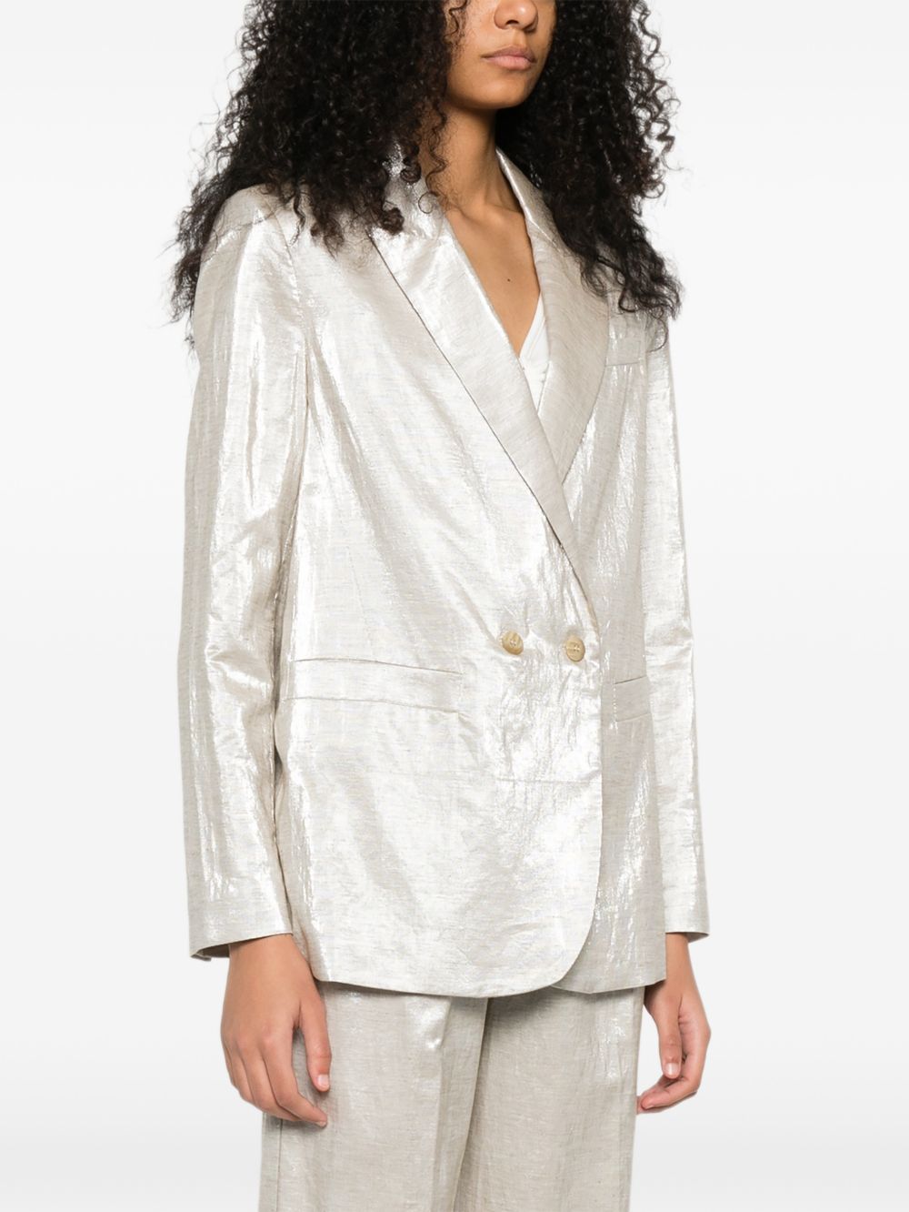 Forte Forte Women Linen Double-Breasted Jacket