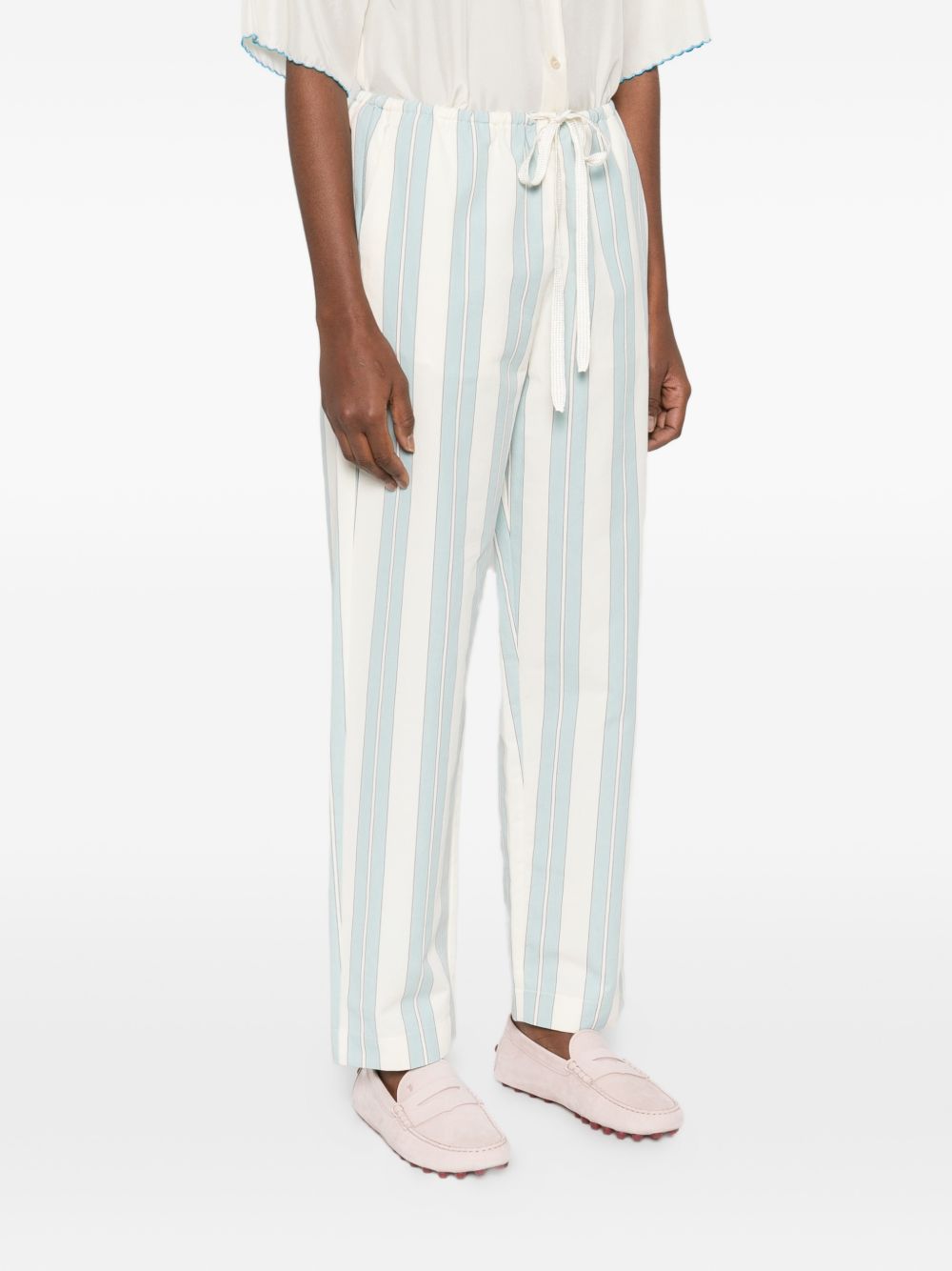 Forte Forte Women Striped Drawstring Trousers