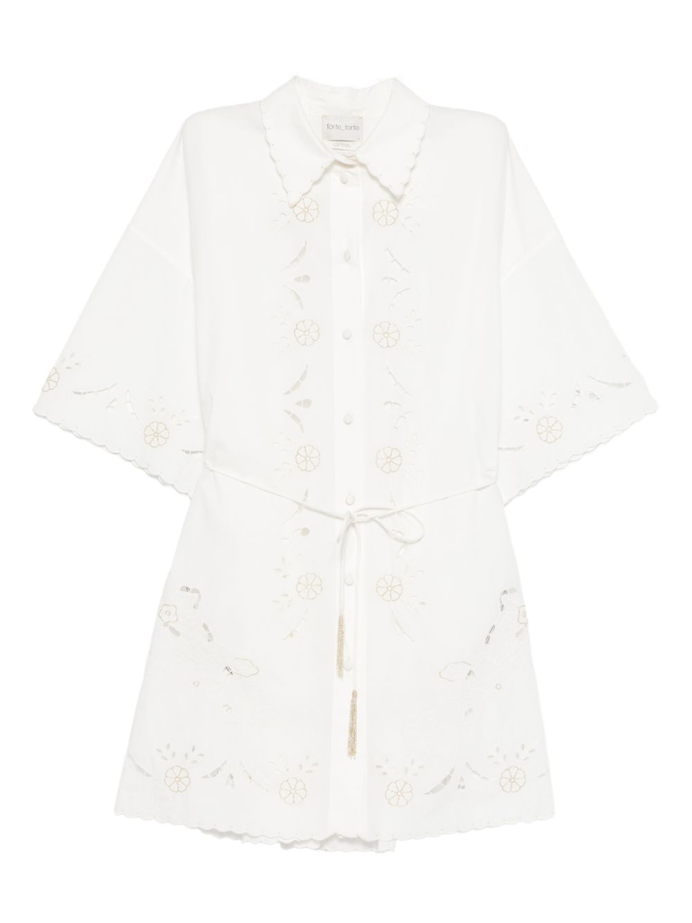 Forte Forte Women Embroidered Cotton Shirtdress