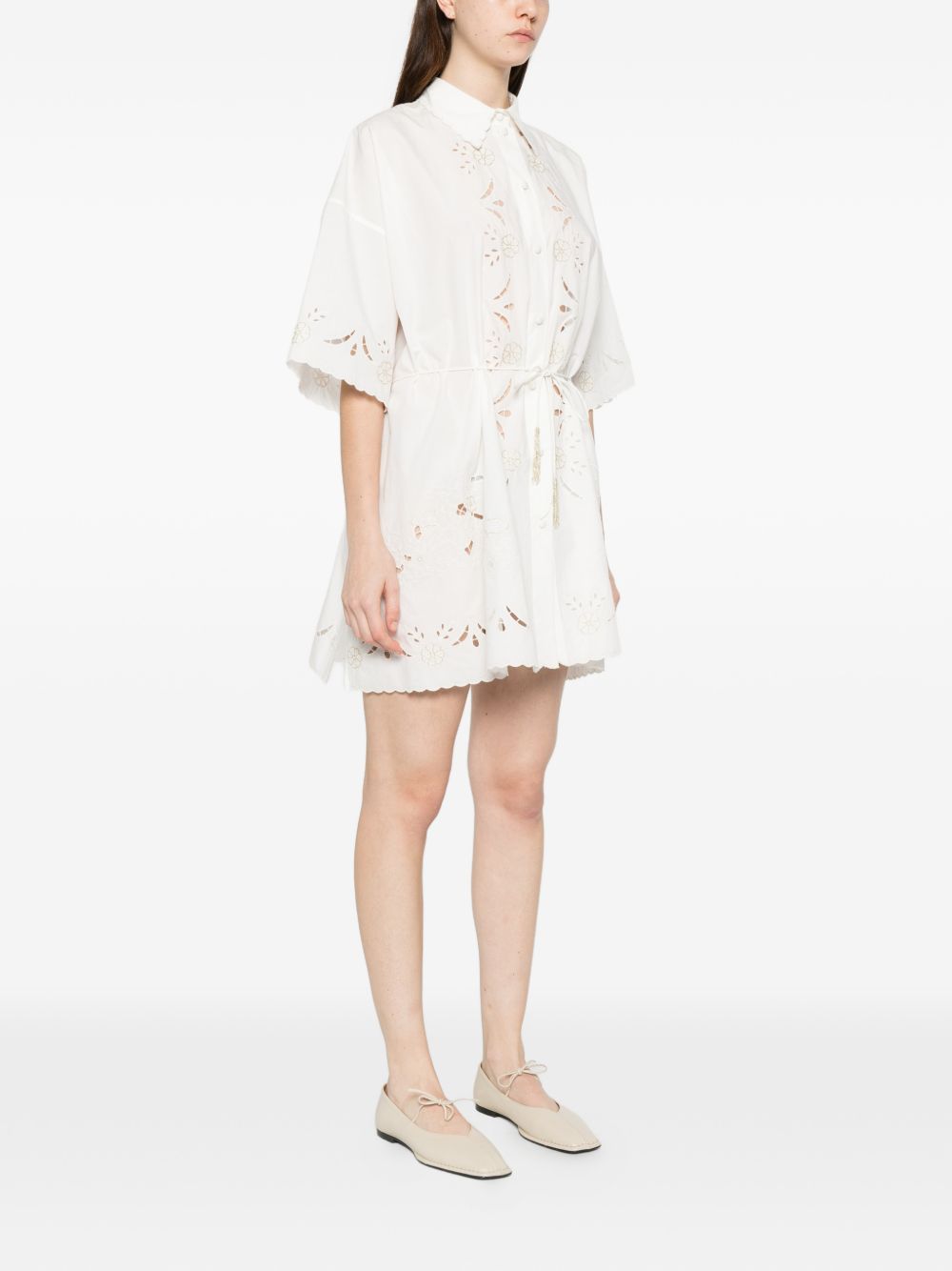 Forte Forte Women Embroidered Cotton Shirtdress