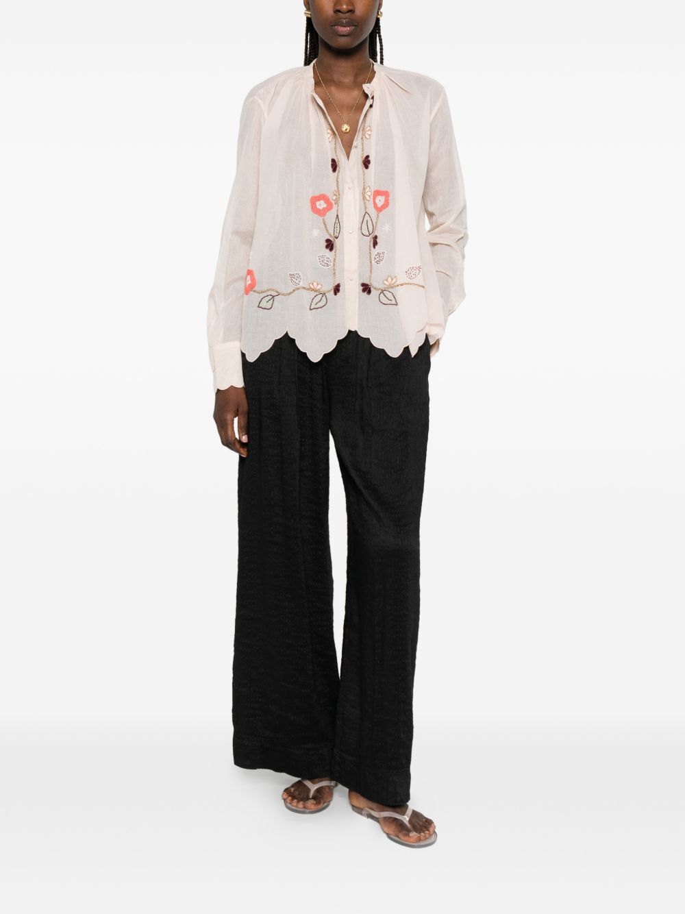 Forte Forte Women Embroidered Cotton Shirt