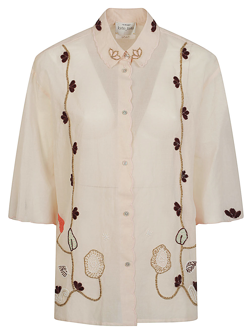 Forte Forte Women Embroidered Cotton Shirt