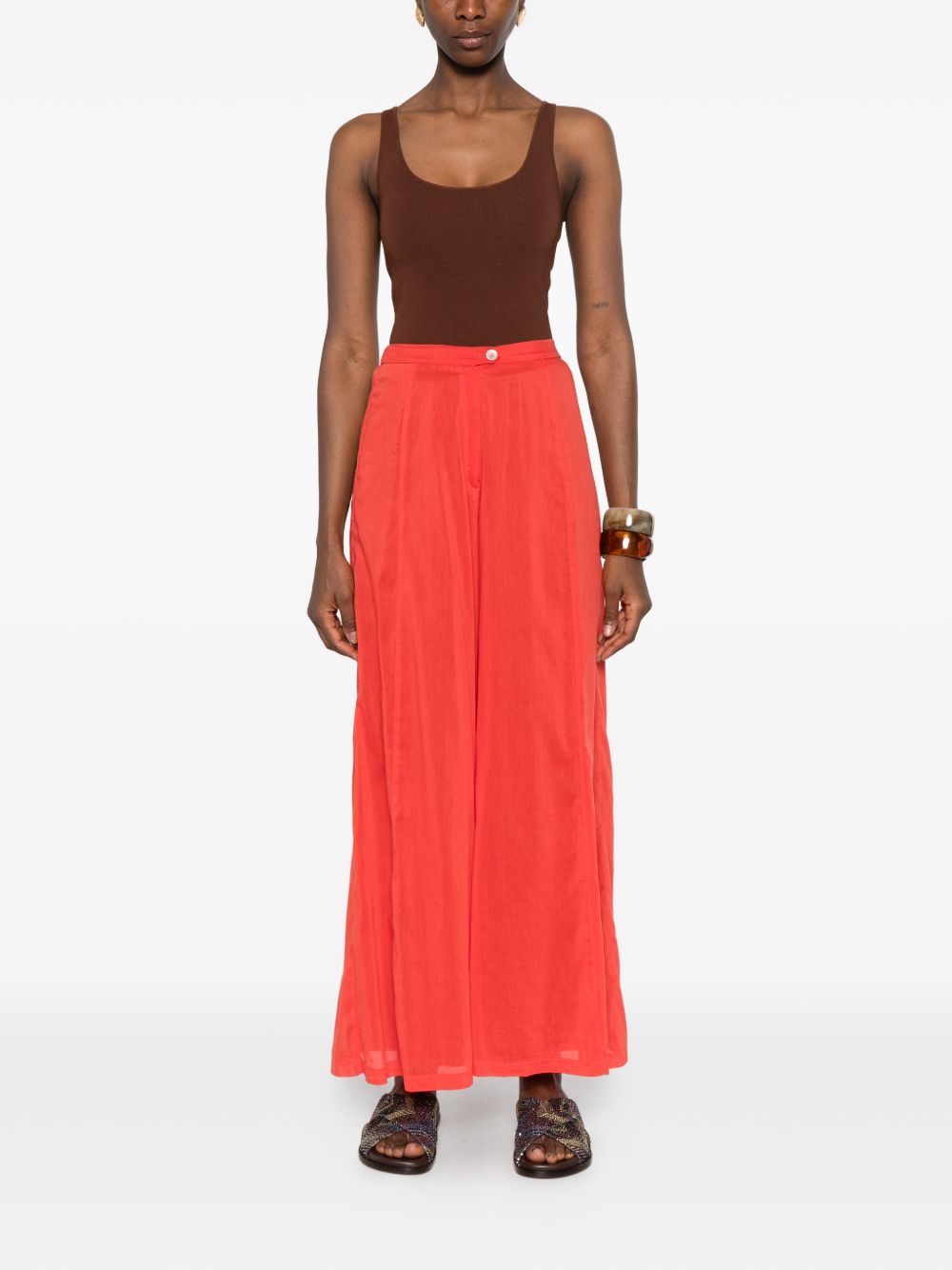 Forte Forte Women Voile Cotton And Silk Trousers