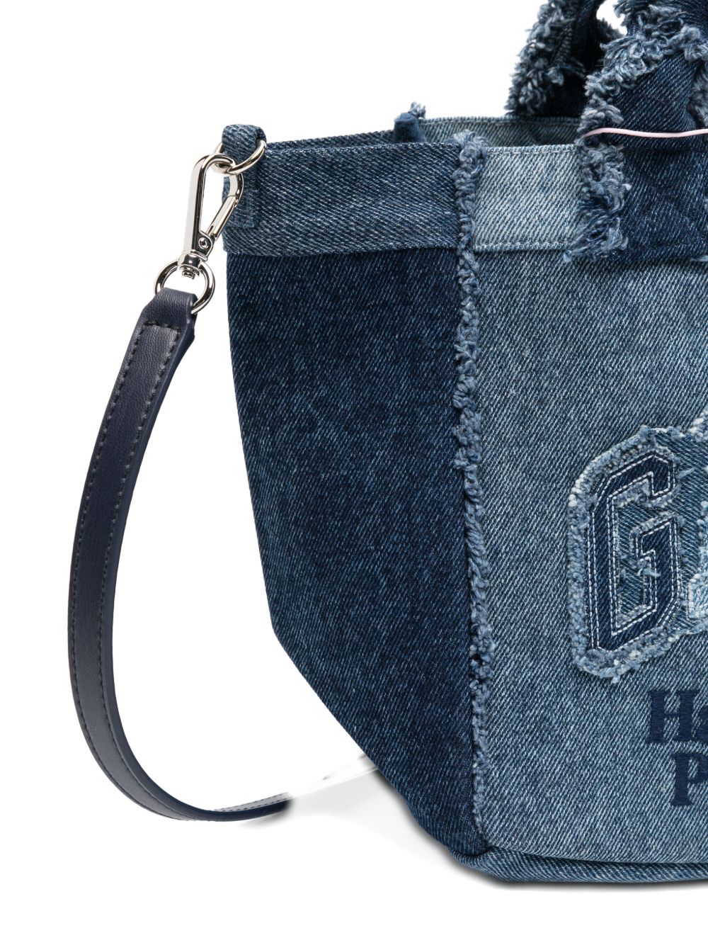 Ganni Women Denim Small Tote Bag