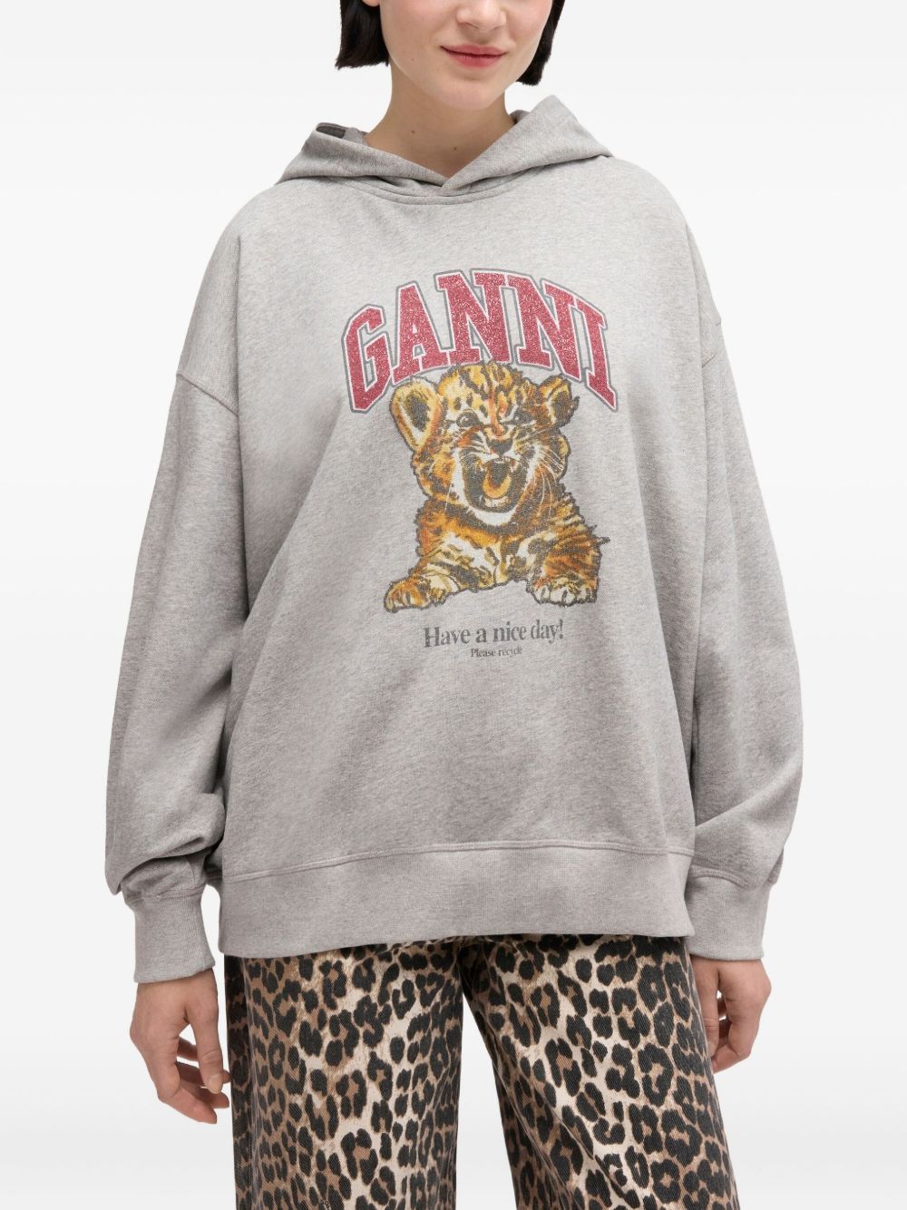 GANNI Ganni Women Margot Kitty Organic Cotton Hoodie