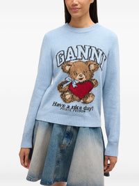 Ganni Women Wool Crewneck Sweater