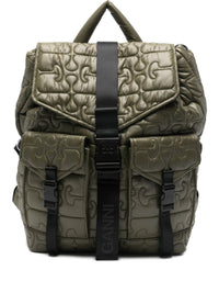 Ganni Women Quilted Nylon Backpack
