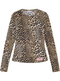 Ganni Women Leopard Print Top