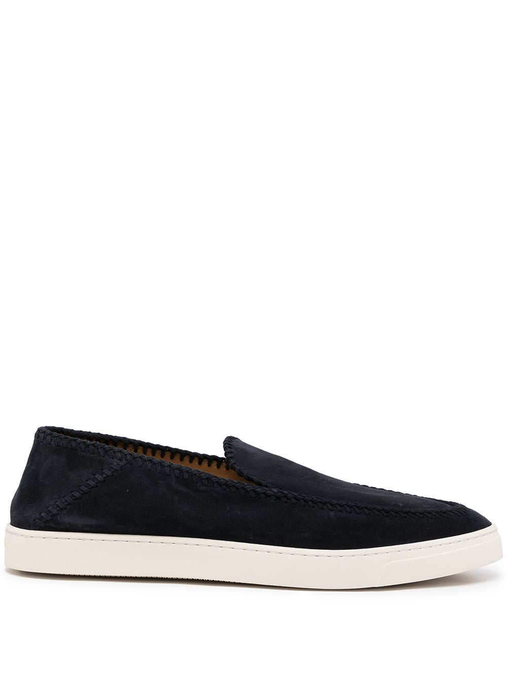 Giorgio Armani Men Leather Slip-On Sneakers