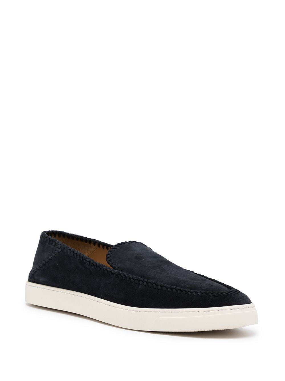 Giorgio Armani Men Leather Slip-On Sneakers