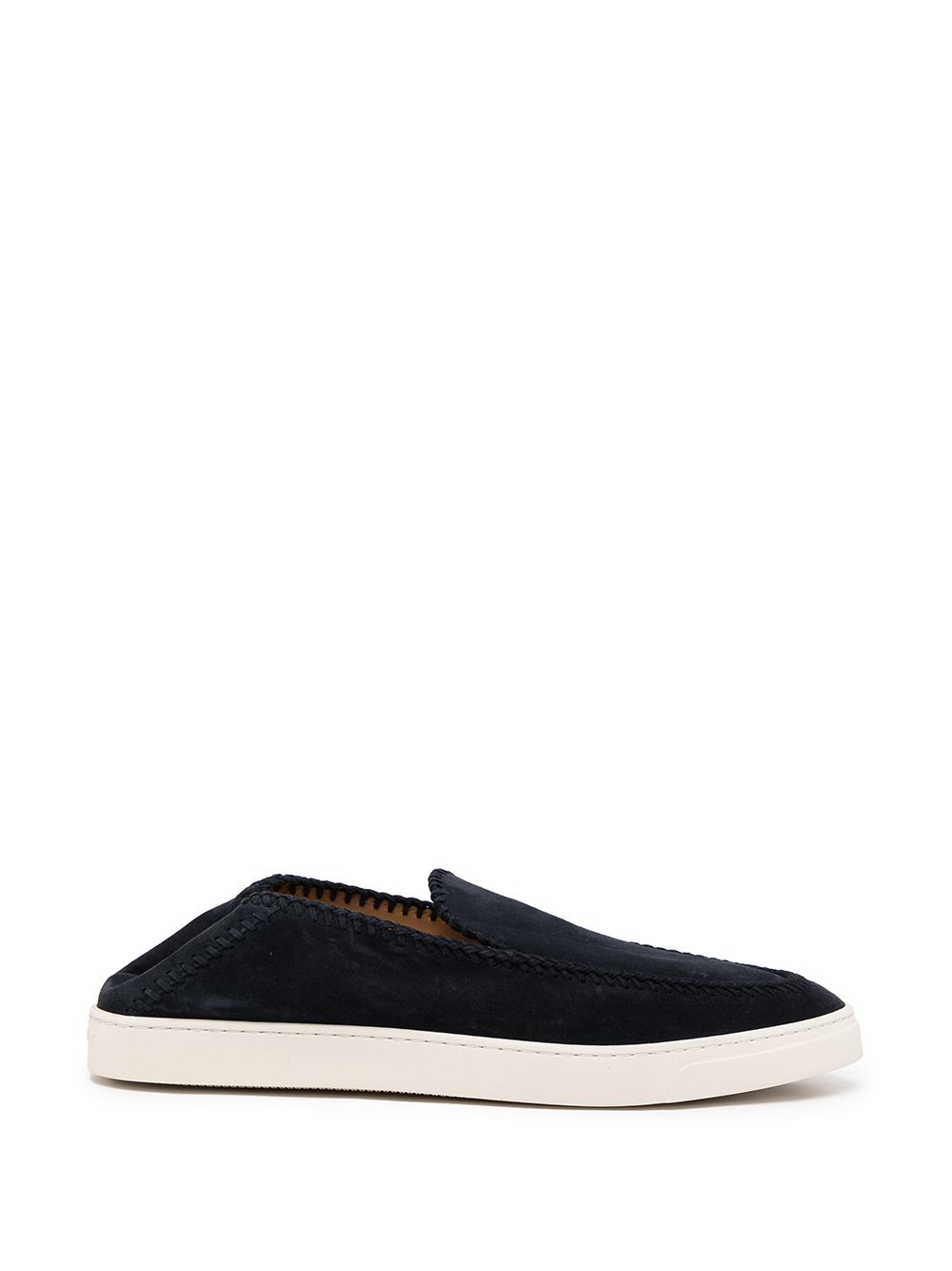 Giorgio Armani Men Leather Slip-On Sneakers