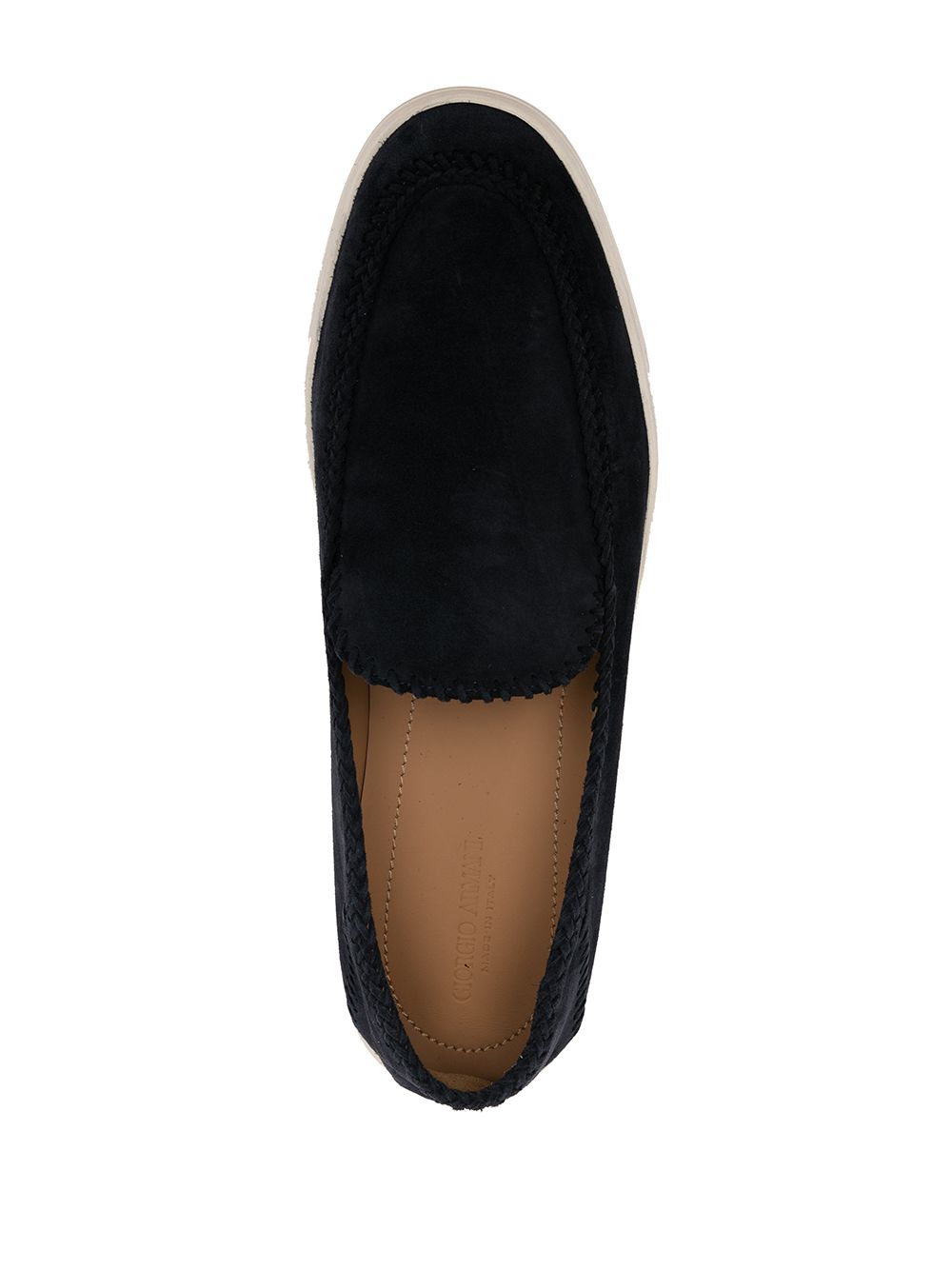 Giorgio Armani Men Leather Slip-On Sneakers