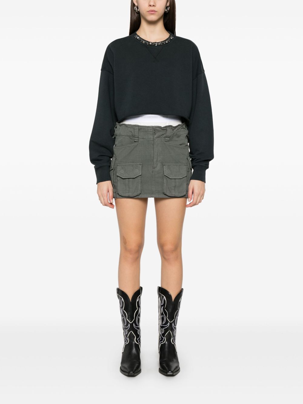 GOLDEN GOOSE Golden Goose Women Cotton Cropped Sweatshirt