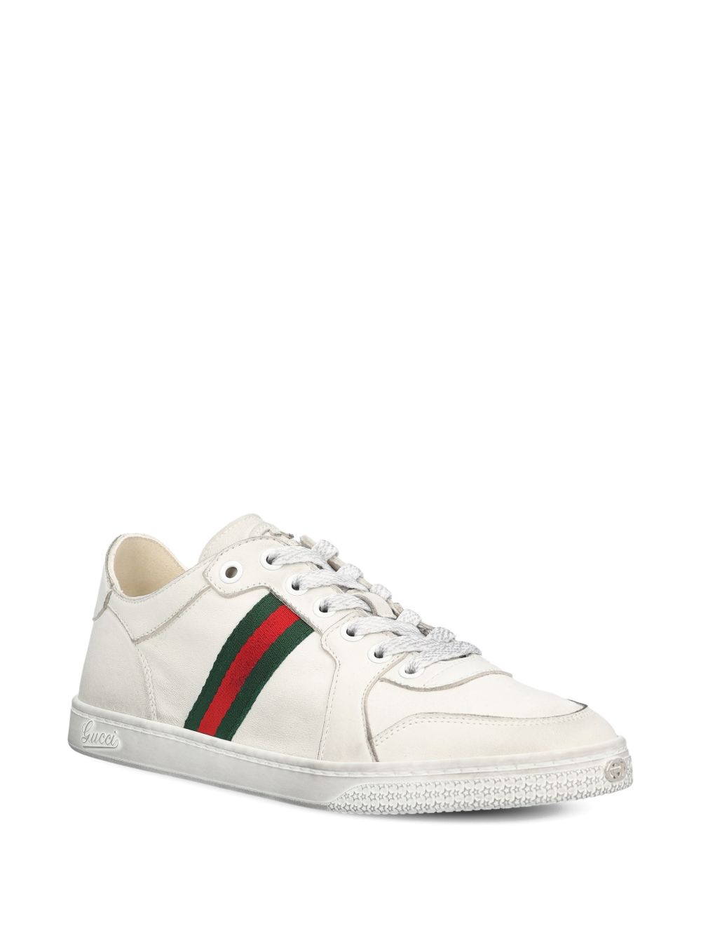 Gucci Women Stretch Leather Sneakers