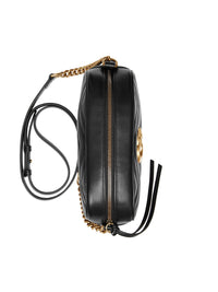 Gucci Women Gg Marmont Small Leather Crossbody Bag