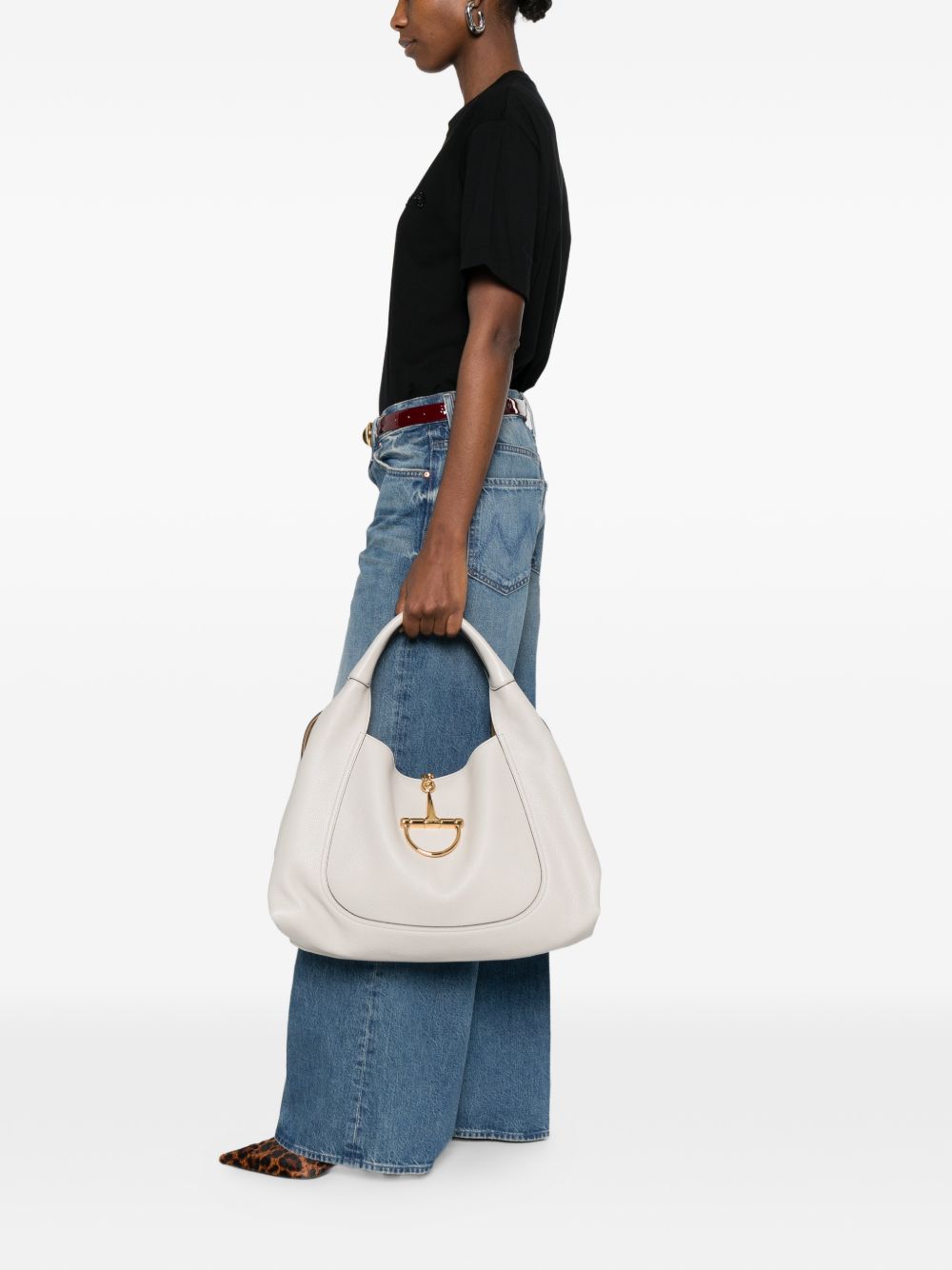 Gucci Women Softbit Leather Shoulder Bag