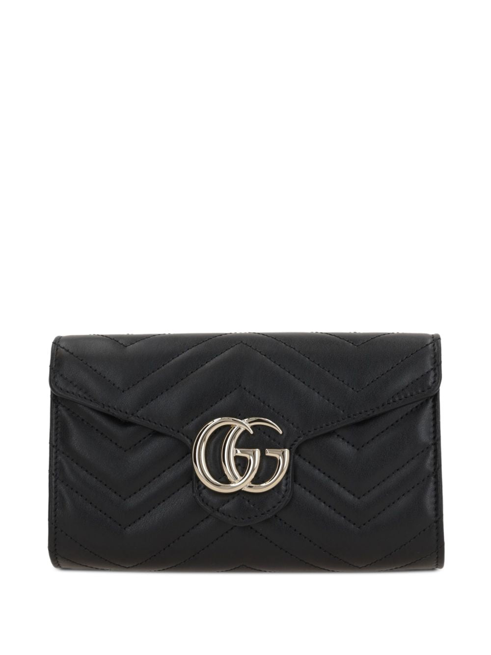 Gucci Women Gg Marmont Leather Wallet On Chain
