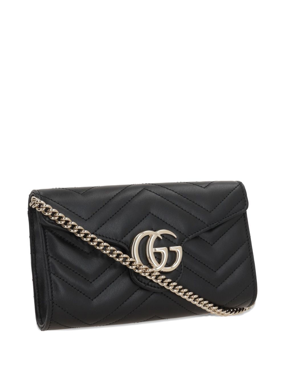 Gucci Women Gg Marmont Leather Wallet On Chain