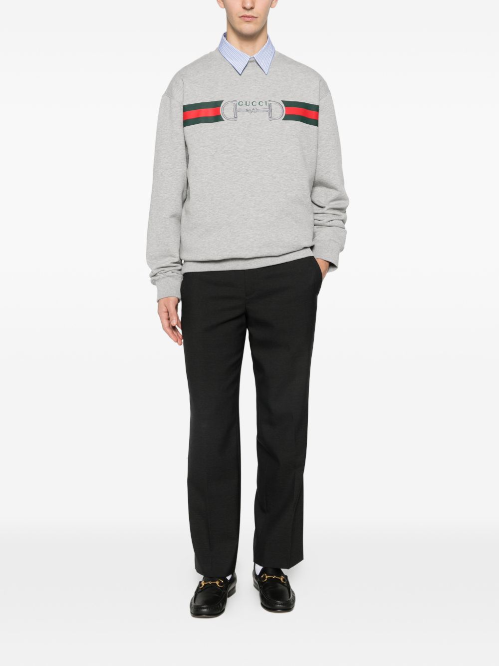 Gucci Men Logo Cotton Sweatshirt