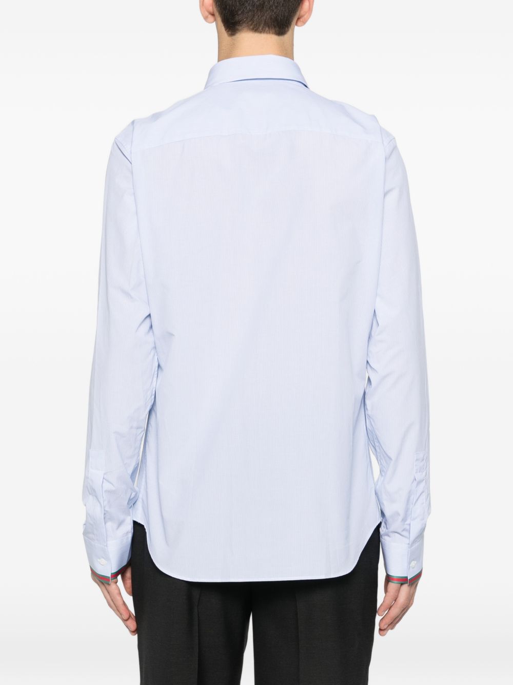 Gucci Men Striped Cotton Shirt