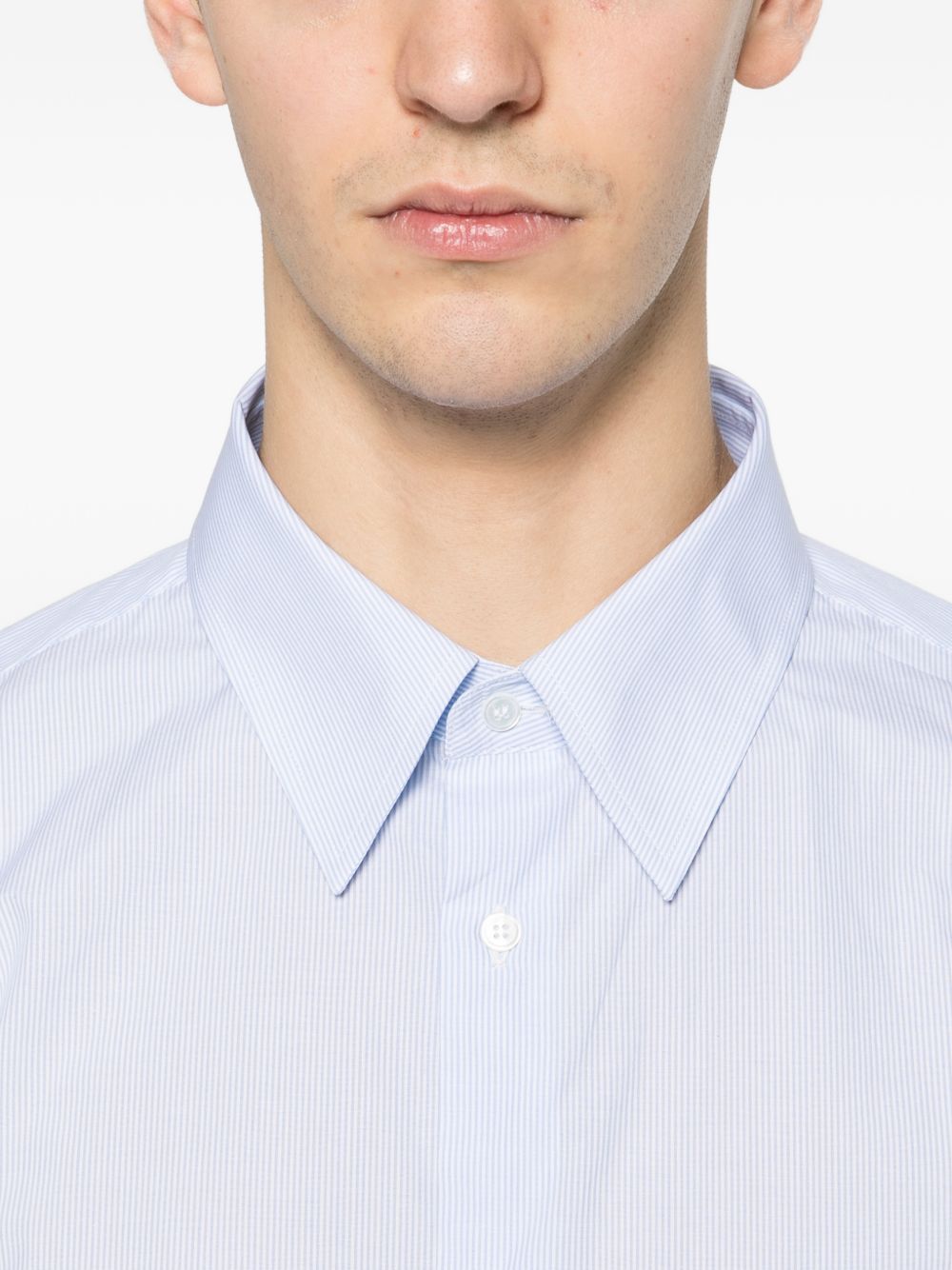 Gucci Men Striped Cotton Shirt