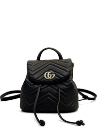 Gucci Women Gg Marmont Leather Backpack