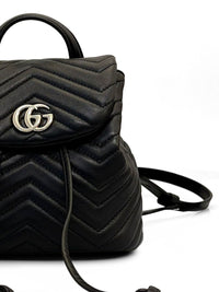 Gucci Women Gg Marmont Leather Backpack