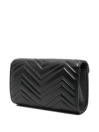 Gucci Women Gg Marmont Leather Wallet On Chain