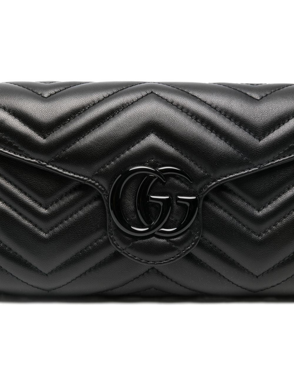 Gucci Women Gg Marmont Leather Wallet On Chain