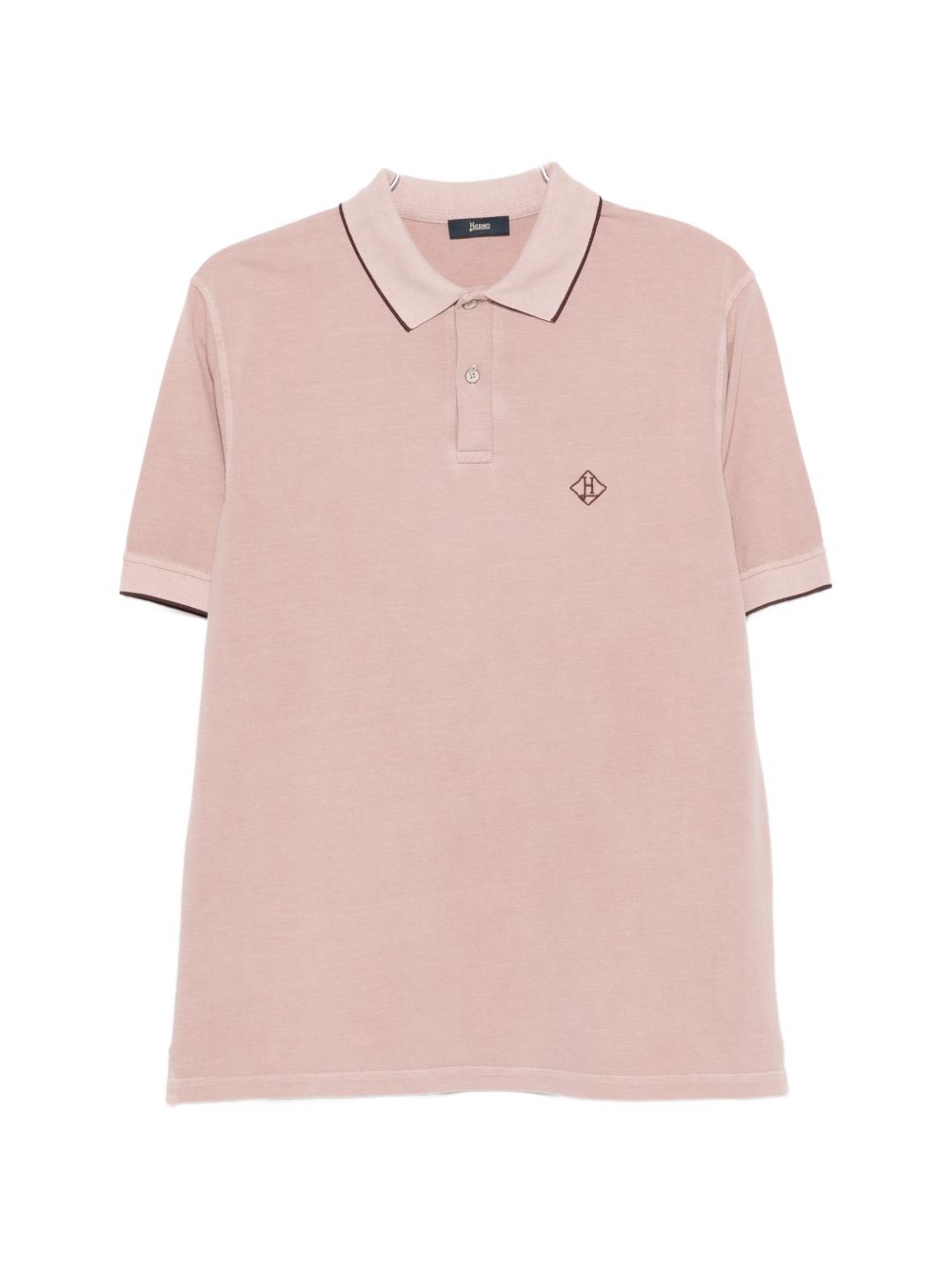 Herno Men Logo Cotton Polo Shirt