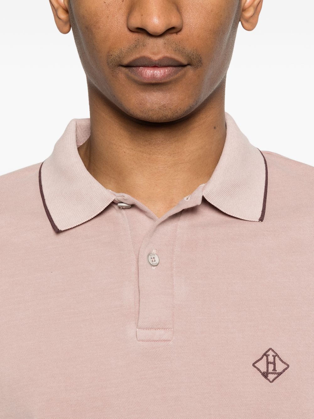 Herno Men Logo Cotton Polo Shirt