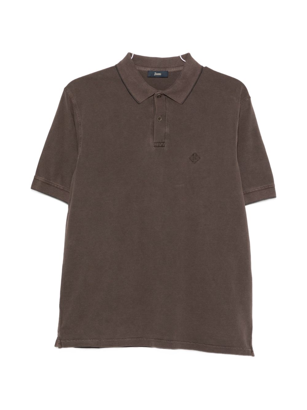 Herno Men Logo Cotton Polo Shirt