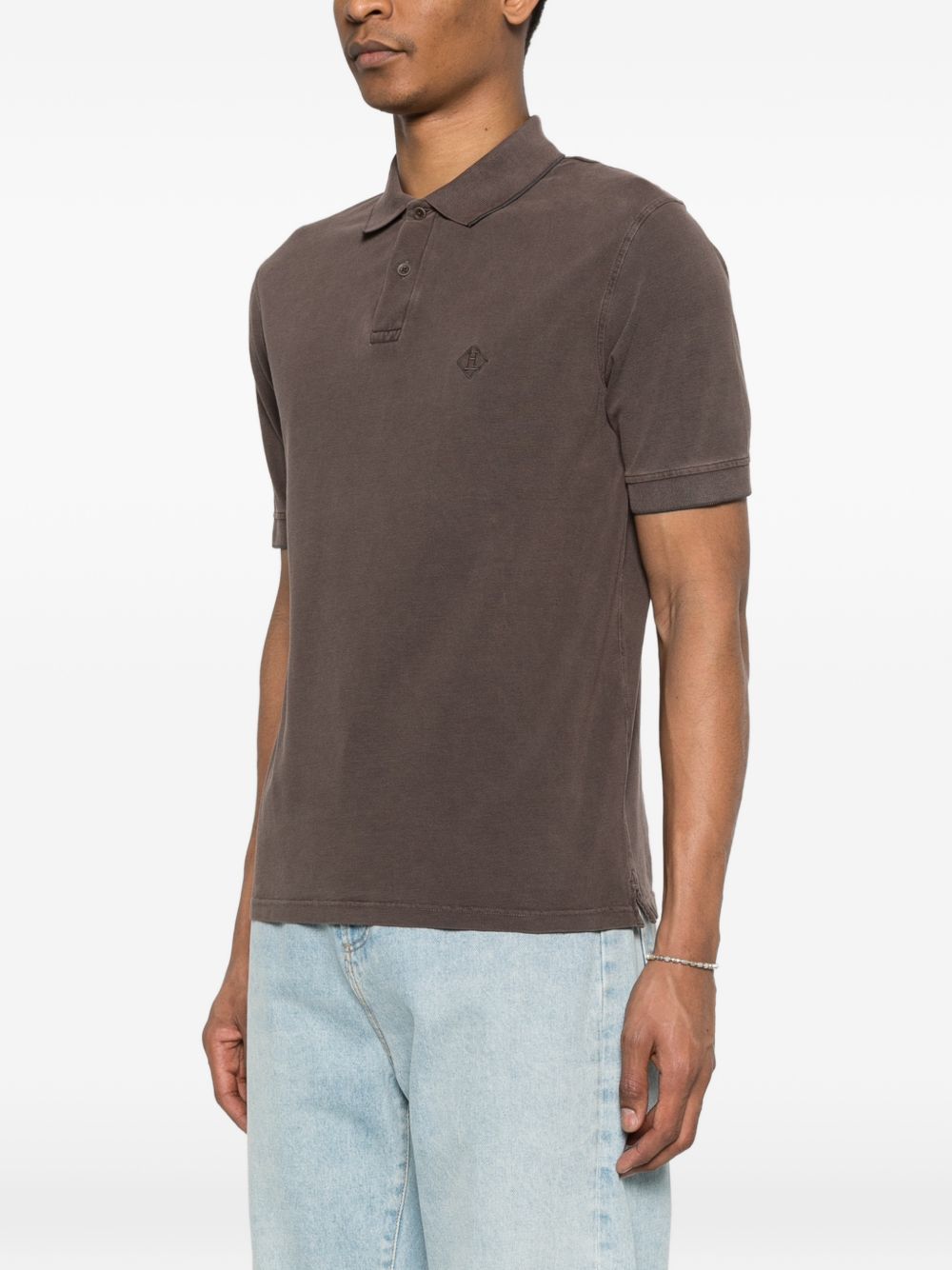 Herno Men Logo Cotton Polo Shirt