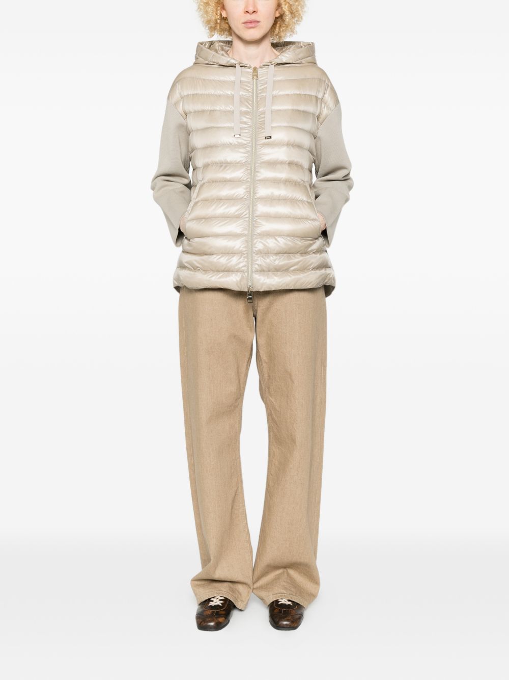 Herno Women Cotton And Nylon Down Jacket