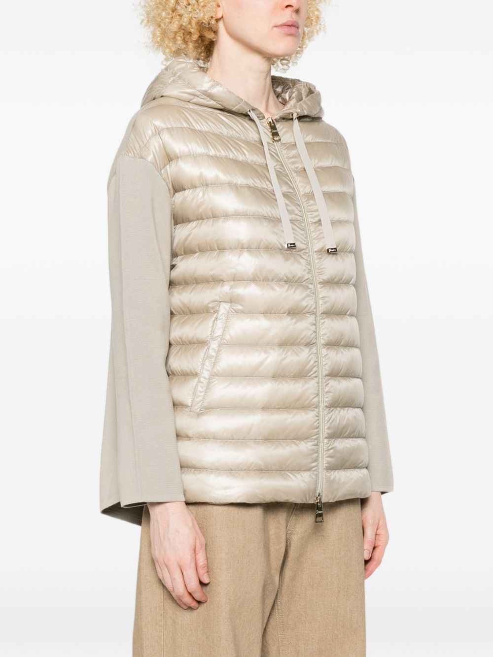 Herno Women Cotton And Nylon Down Jacket