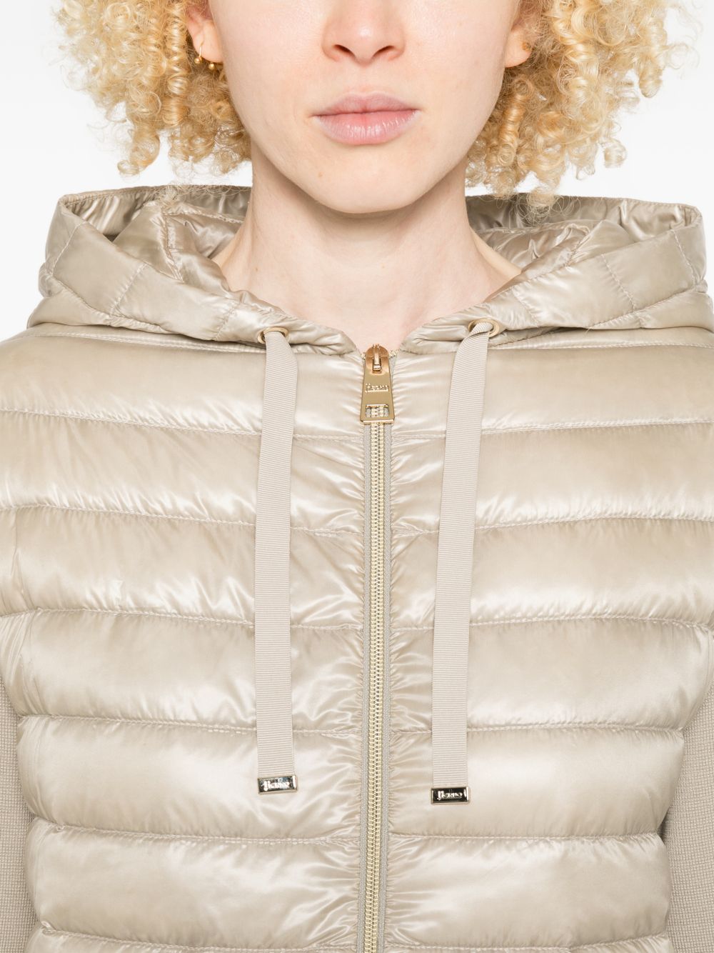 Herno Women Cotton And Nylon Down Jacket