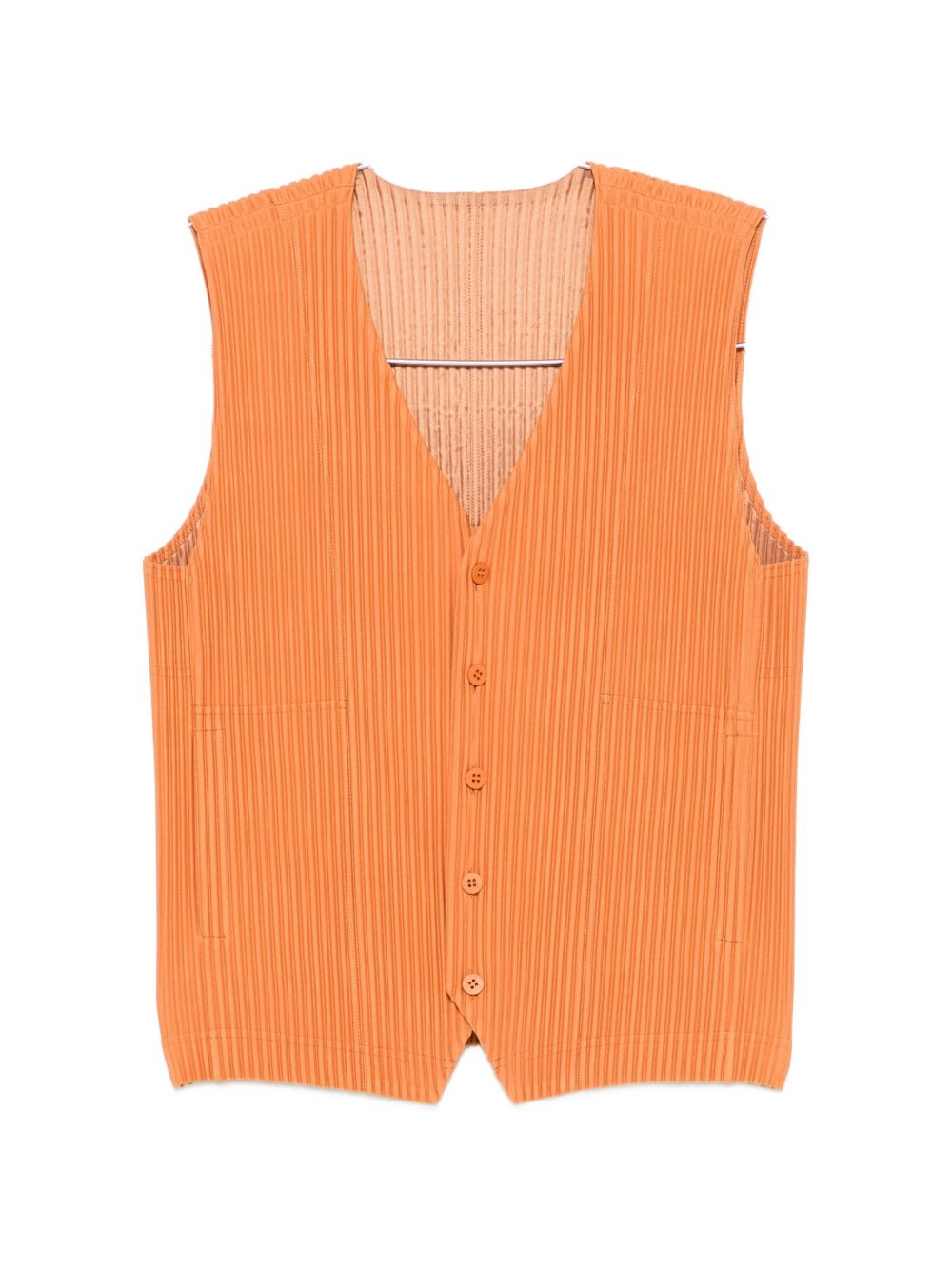 Homme Plisse' Issey Miyake Men Pleated V-Necked Vest