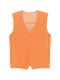 Homme Plisse' Issey Miyake Men Pleated V-Necked Vest