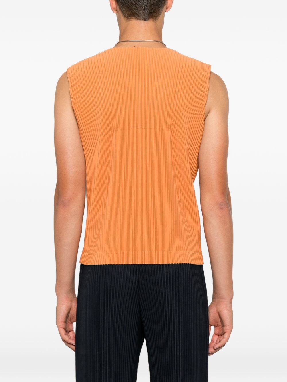 Homme Plisse' Issey Miyake Men Pleated V-Necked Vest