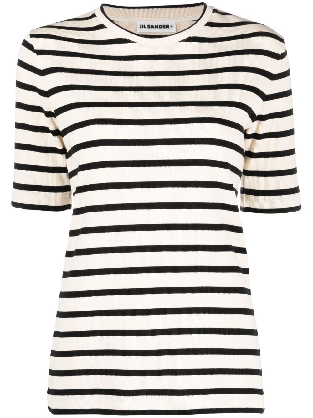 Jil Sander Women Striped Cotton T-Shirt