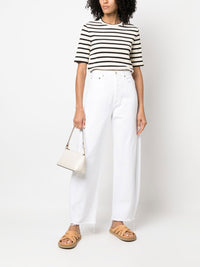 Jil Sander Women Striped Cotton T-Shirt