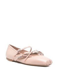 Jimmy Choo Women Loli Leather Ballet Flats