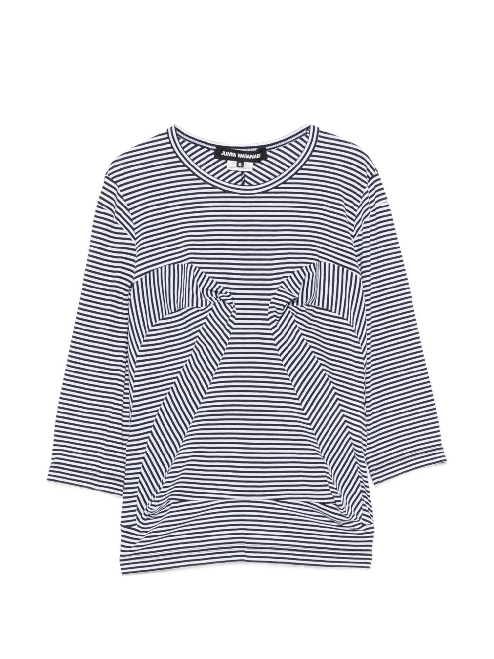 Junya Watanabe Women Striped Cotton T-Shirt