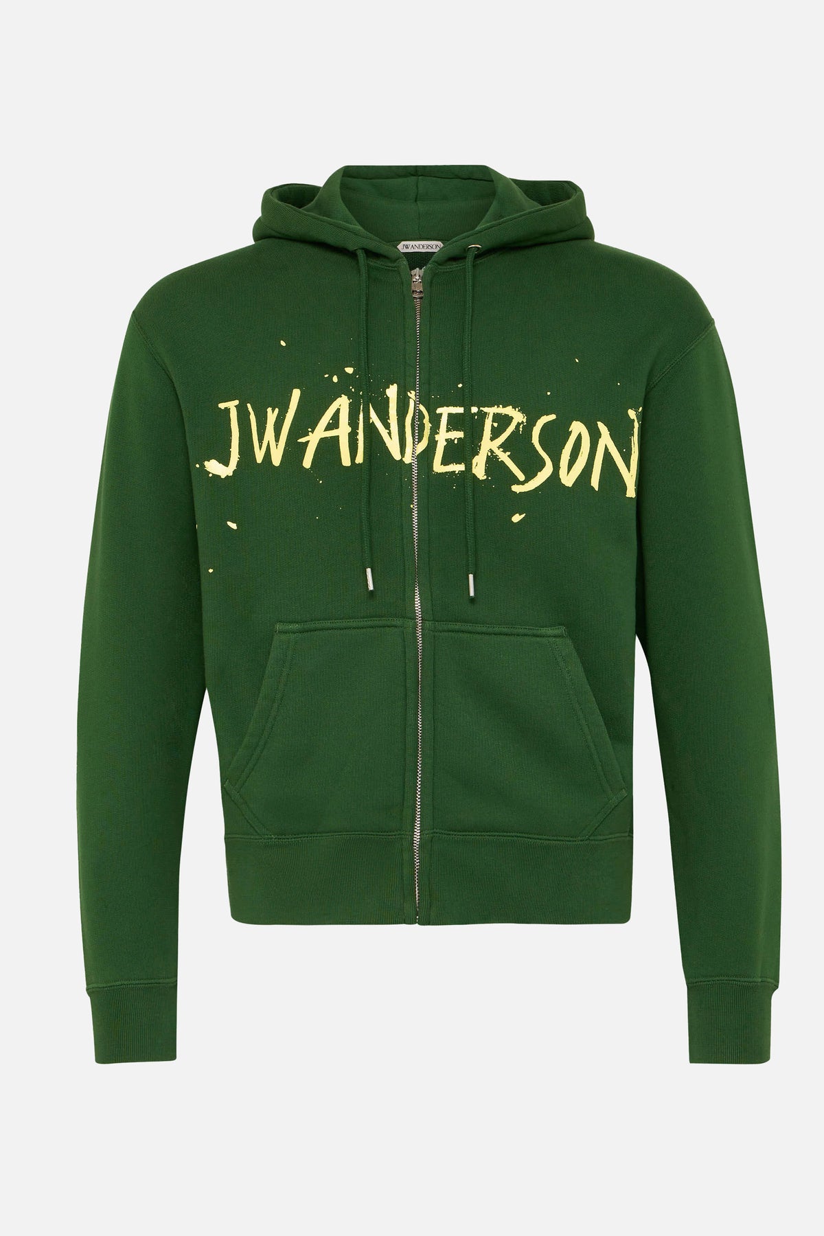 JW Anderson Jw Anderson Men Zip Front Print Hoodie