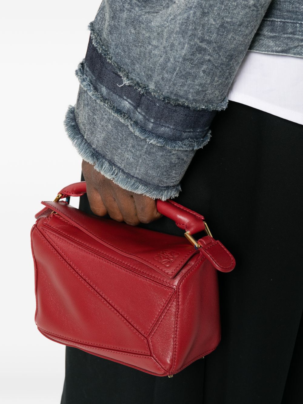 Loewe Women Puzzle Featherlight Mini Leahter Handbag