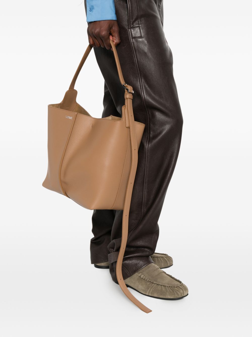 Loewe Women Bilbao Medium Leather Bucket Bag