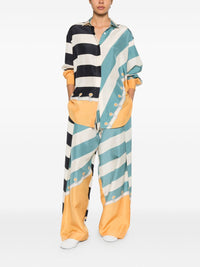 Loewe Women Printed Silk Trousers