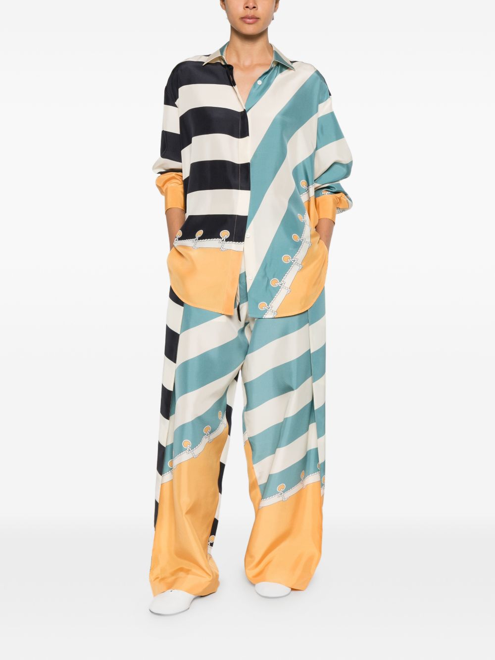 Loewe Women Printed Silk Shirt