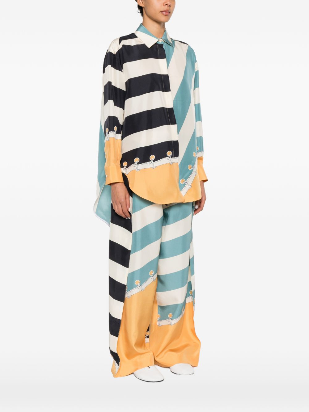 Loewe Women Printed Silk Shirt